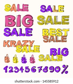 Big sale vector background