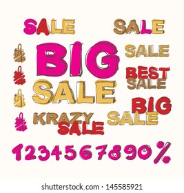 Big sale vector background