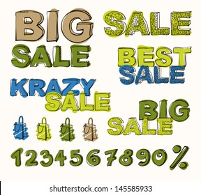 Big sale vector background