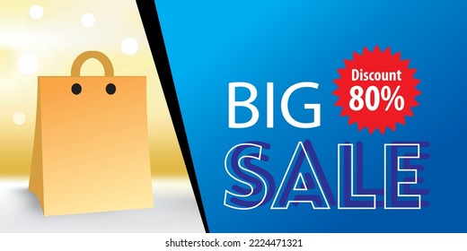 Big Sale vector background design. poster, banner, flyer design for product marketing