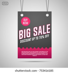 Big sale vector background. Discount.