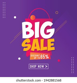 big sale vector design template.