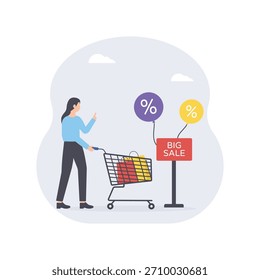 Big Sale Vector Flat Style Icon EPS 10 File