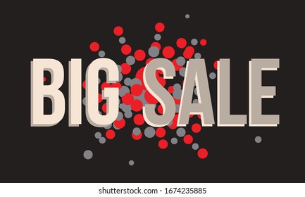 Big Sale Vector in front of Circle explosion