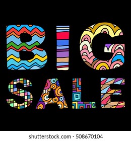 Big sale. Vector illustration.