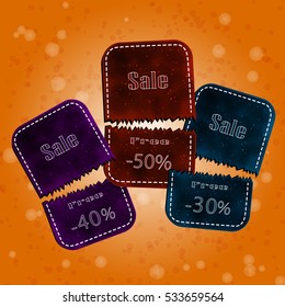 Big sale. Vector illustration on sales and large discounts.