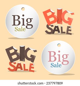 Big Sale Vector Labels - Tags Set
