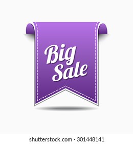 Big Sale Violet Vector Icon Design