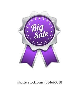 Big Sale Violet Vector Icon Design