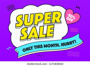 Big sale for web app banner. Discount banner design. Vector illustration fashion newsletter designs, poster design for print or web, media, promotional material - stock vector