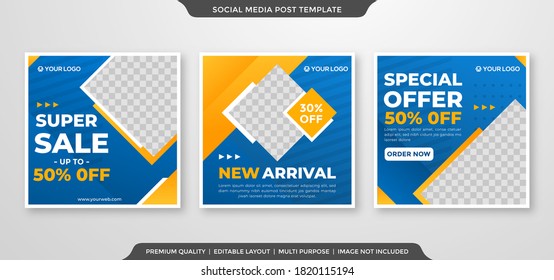 big sale web banner template with abstract style use for ads banner and social media ads