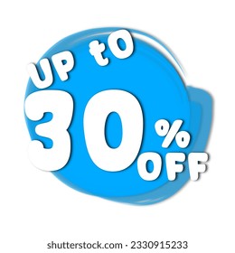 Big sale, weekend sale, special offer, boxing day and logo promo up to 5 10 15 20 25 30 35 40 45 50 60 70 80 90 percent off blue color