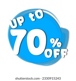 Big sale, weekend sale, special offer, boxing day and logo promo up to 5 10 15 20 25 30 35 40 45 50 60 70 80 90 percent off blue color