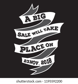Big Sale will take place on 23 nov. 2018 logo