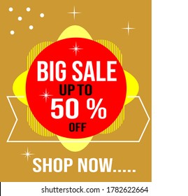 big sale word concept vector illustration, landing page, template, ui, web, mobile app, poster, banner, flyer, background, gift card, coupon, label, 