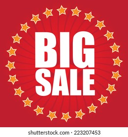 Big sale wording, vector format