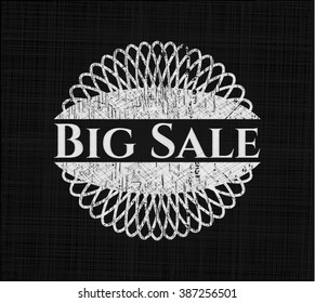 Big Sale written on a blackboard