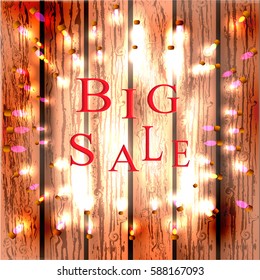 Big sale.Design on the wall.