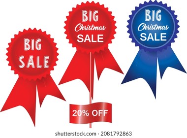 big sales banner, illustration for Christmas and any season 