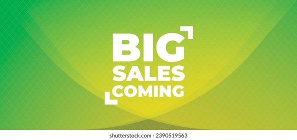 Big Sales Coming banner. Can be used for business, marketing and advertising. logo graphic design of event black friday or any sales season and upcoming events. Vector EPS 10