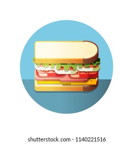 Big Sandwich Flat Style
