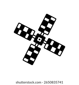 Big Satellite Space Communication Fill Icon