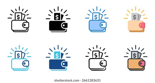 Conjunto de iconos de gran ahorro colección de estilo múltiple 
