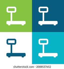 Big Scale Flat four color minimal icon set