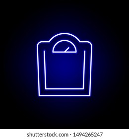 big scale line neon icon. Elements of Beauty and Cosmetics illustration icon. Signs and symbols can be used for web, logo, mobile app, UI, UX on black background