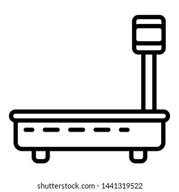 Big scales icon. Outline big scales vector icon for web design isolated on white background
