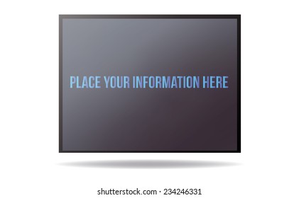 Big screen for presentation.