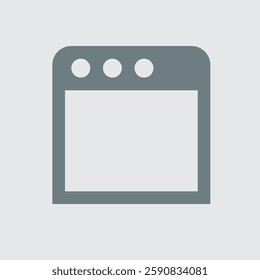 Big screen tab icon, modern design, digital device, minimal style.