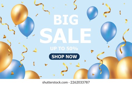 Big Seasonal Final sale text, special offer celebrate background with gold and pink air balloons. Realistic vector stock design for shop and sale banners, grand opening, party flyer eps 10