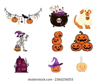 big selection for halloween. castles and monsters ghosts and evil pumpkins. evs
