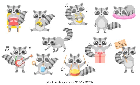Big Set Abstrakte Kollektion Flache Cartoon Unterschiedliche Tierrassen Vektordesign Stilelemente Fauna Tierwelt