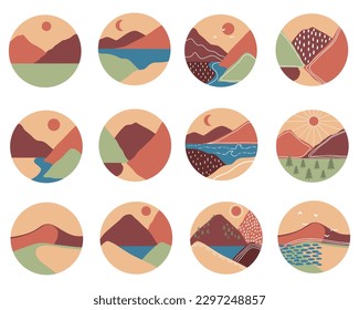 Gran colección pancartas paisajes