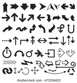 Big set arrow icon. sign design, Arrow Icon Vector illustration