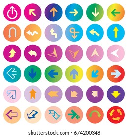 Big set arrow icon. sign design, Arrow Icon Vector illustration
