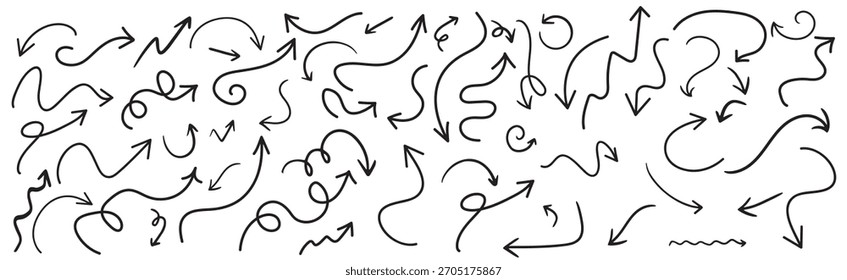Big Set Of Arrows Icon.Vector Illustration