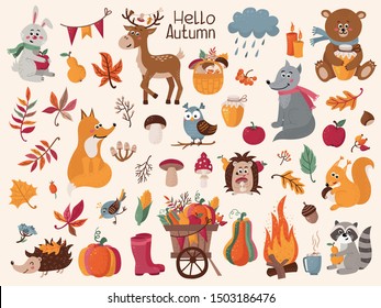 Birthday Card Cute Animals Playing Musical Stock Vector (Royalty Free ...