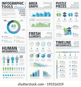 Big set of awesome infographic vector elements for business