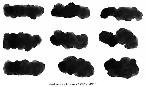 Big set of Black grunge stroke brush , banner, label, for your design, vector.
