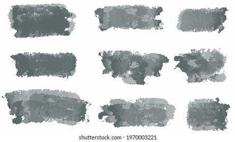 Big set of Black grunge stroke brush , banner, label, for your design, vector.