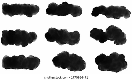 Big set of Black grunge stroke brush , banner, label, for your design, vector.
