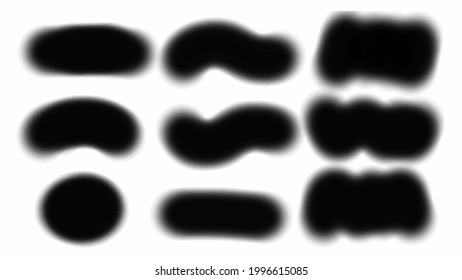 Big set of Black grunge stroke brush , banner, label, for your design, vector.

