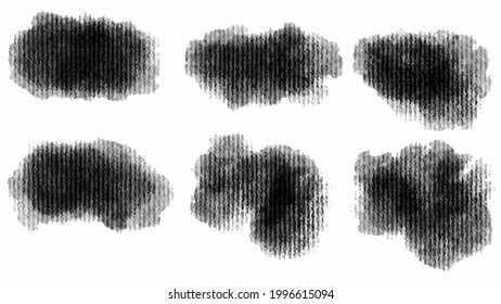 Big Set Of Black Grunge Stroke Brush , Banner, Label, For Your Design, Vector.
