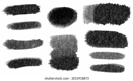 Big set of Black grunge stroke brush , banner, label, for your design, vector.
