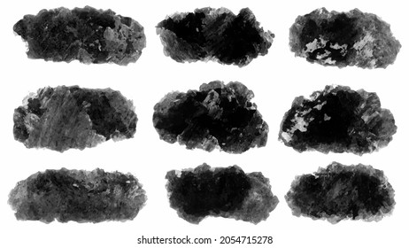 Big set of Black grunge stroke brush , banner, label, for your design, vector.
