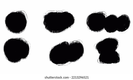 Big set of Black grunge stroke brush , banner, label, for your design, vector.
