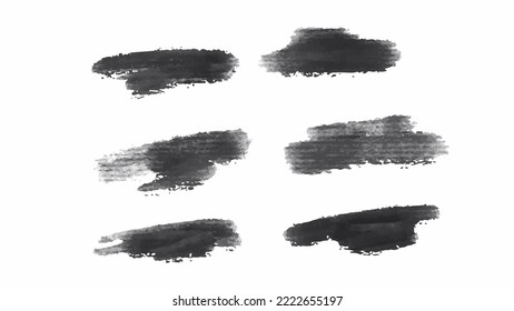 Big set of Black grunge stroke brush , banner, label, for your design, vector.
